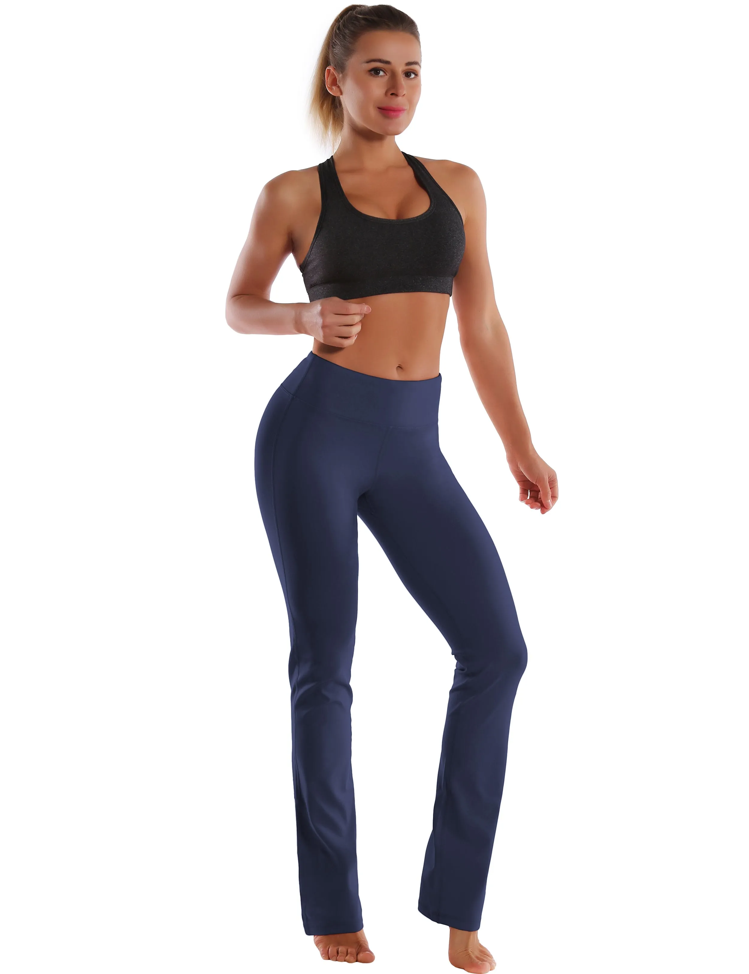 29" 31" 33" 35" Straight Leg Leggings graynavy_Running