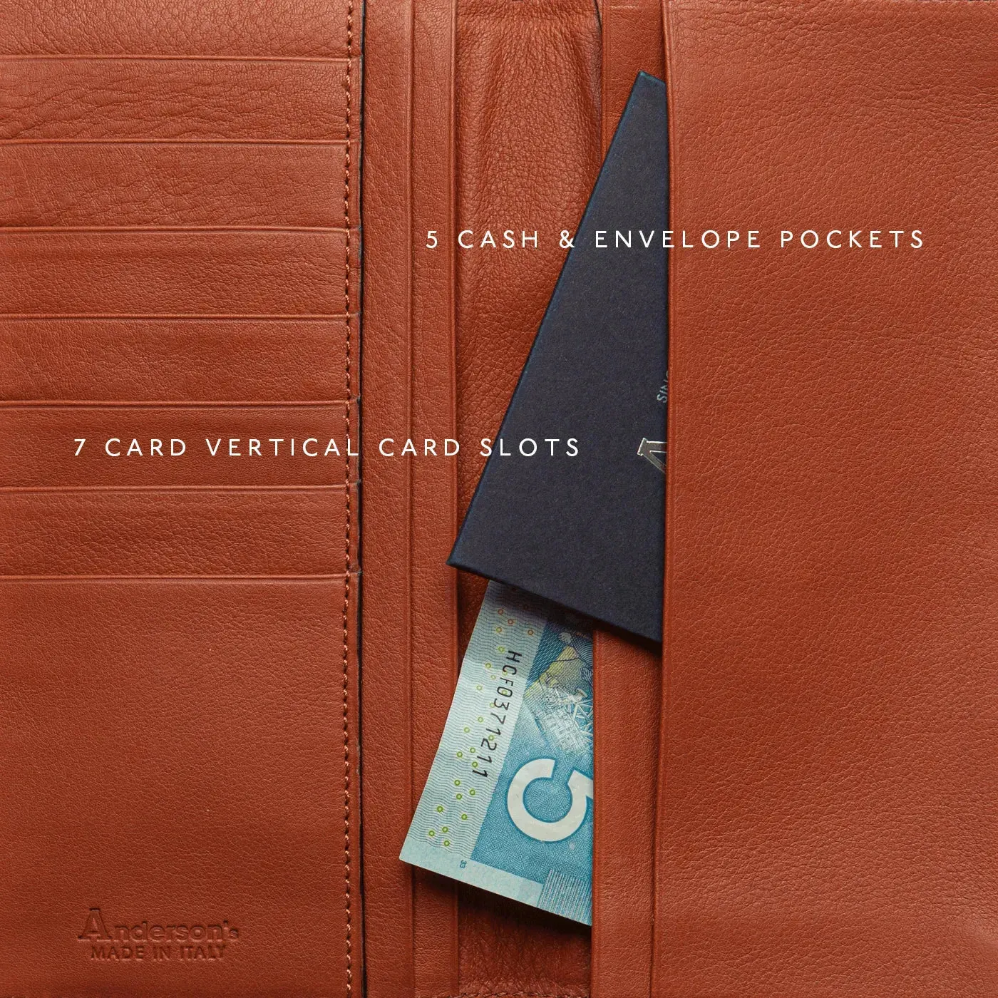 Anderson's Long Wallet - Tan