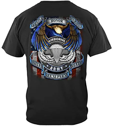 Double Flag Eagle Pow T Shirt
