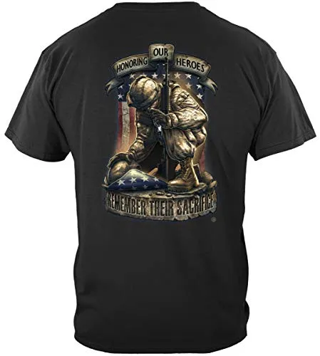 Double Flag Eagle Pow T Shirt
