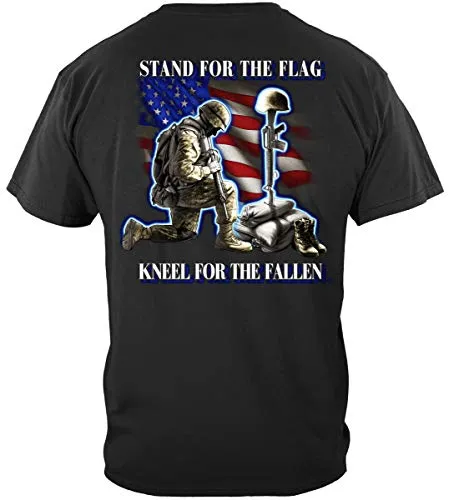Double Flag Eagle Pow T Shirt