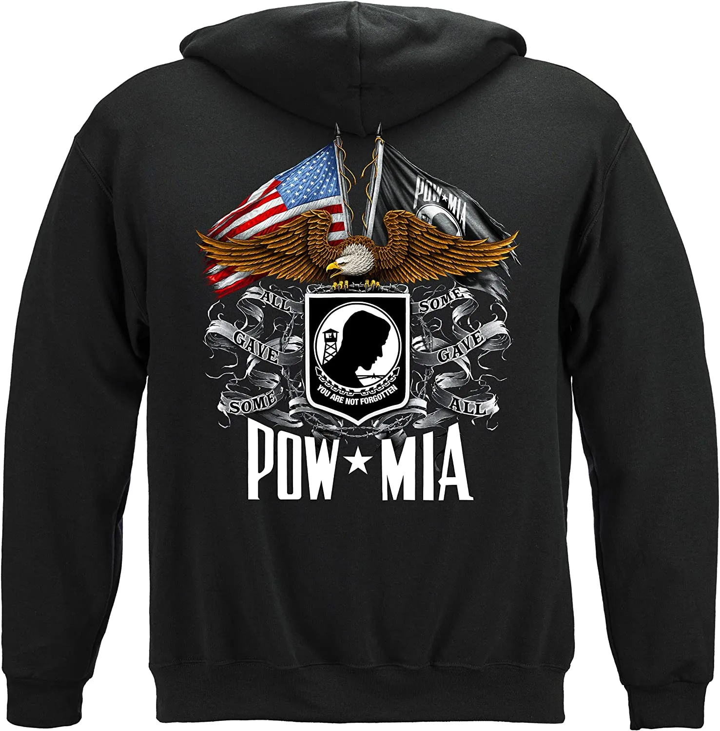 Double Flag Eagle Pow T Shirt