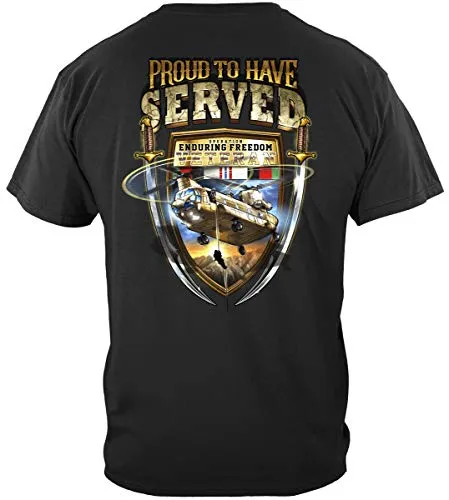 Double Flag Eagle Pow T Shirt