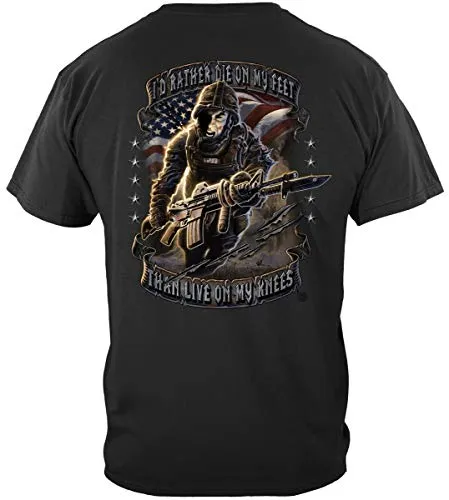 Double Flag Eagle Pow T Shirt