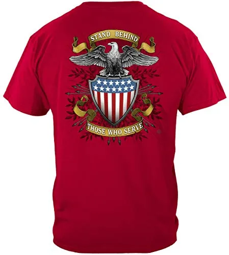 Double Flag Eagle Pow T Shirt