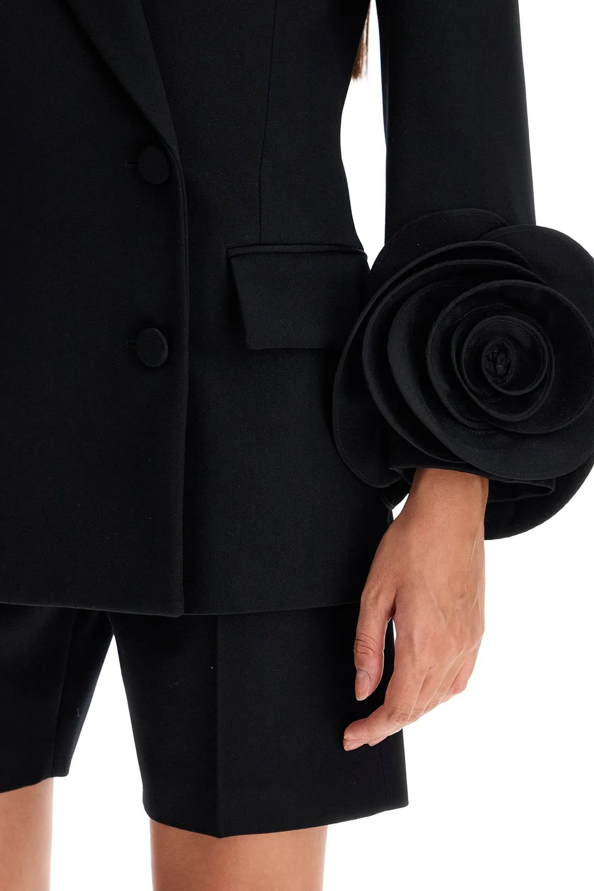 "gray jacket with rose gris