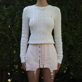 Ralph Lauren White Sweater (M-L)