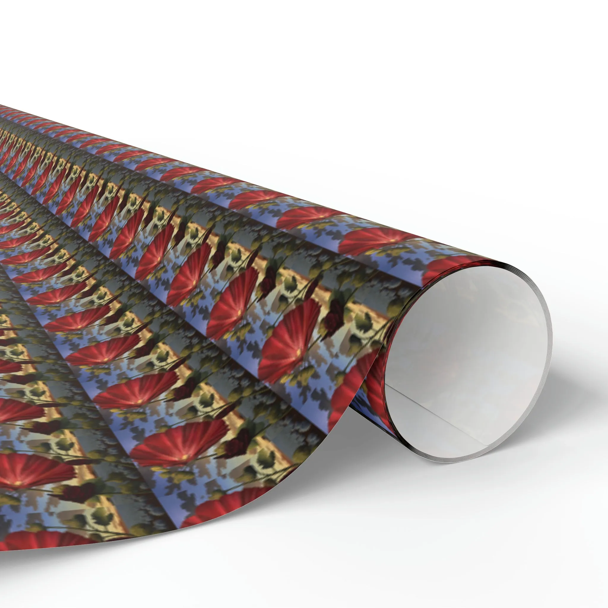 Sage Ocean Bloom Wrapping Paper