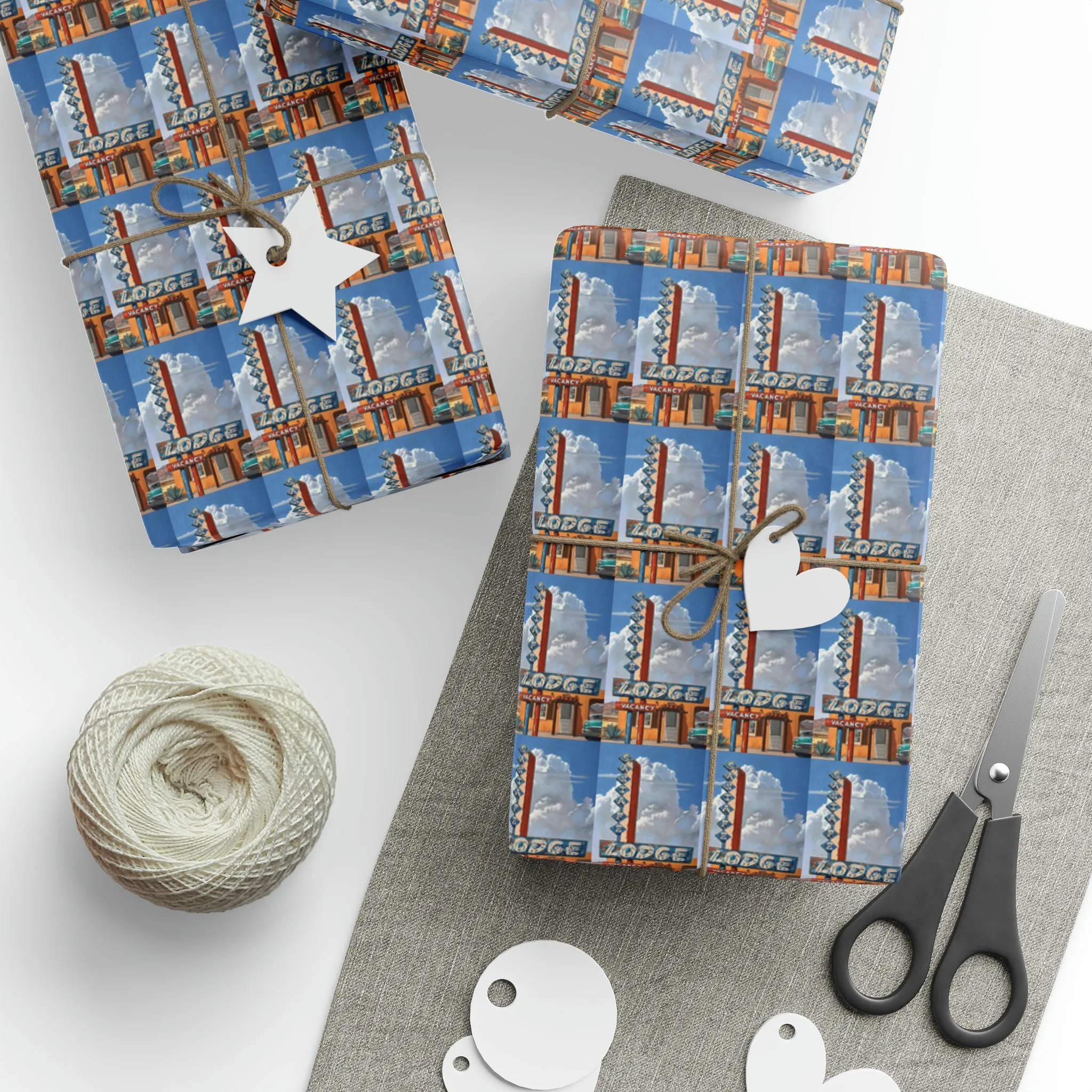 Santa Fe Lodge Wrapping Paper