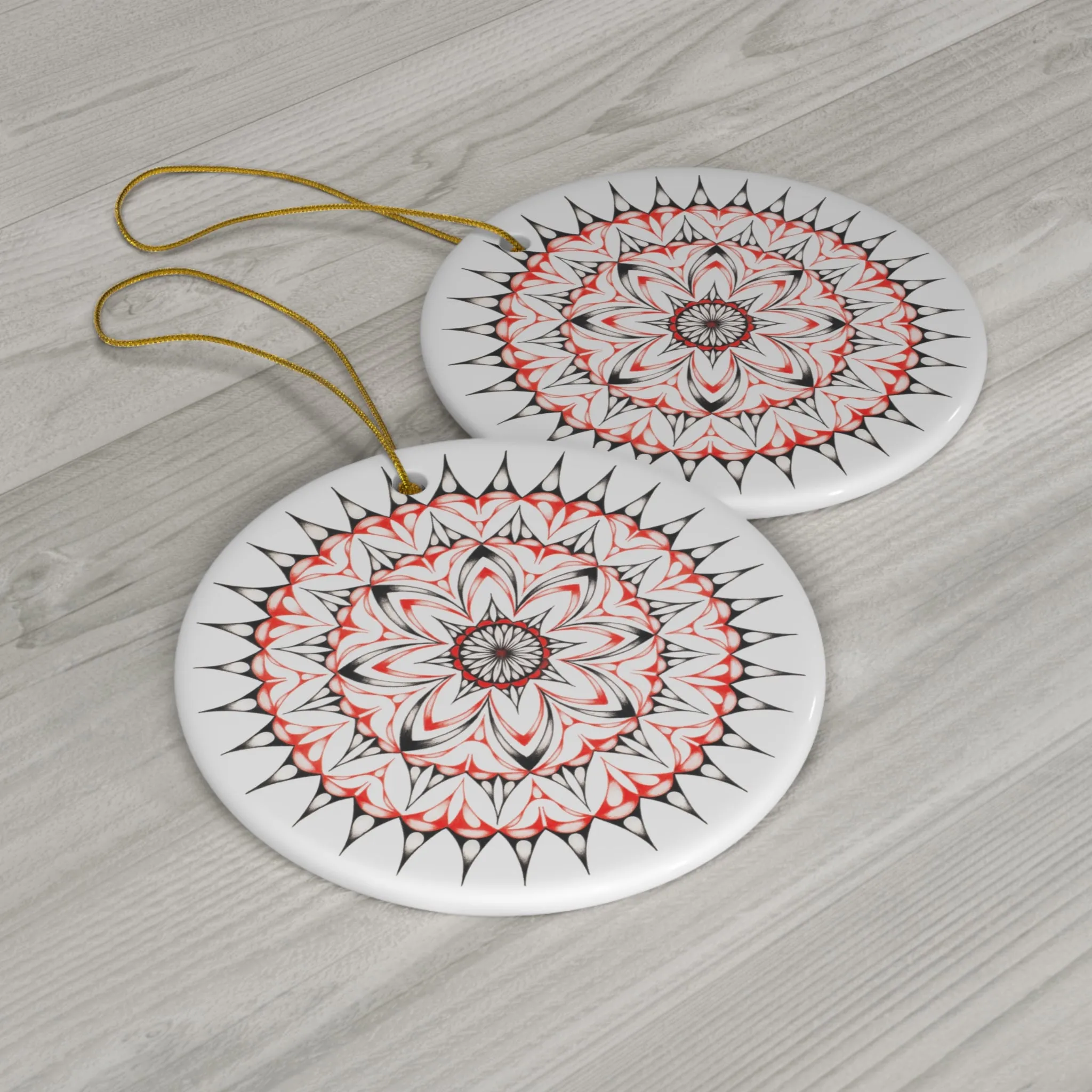 Starburst Ceramic Ornament
