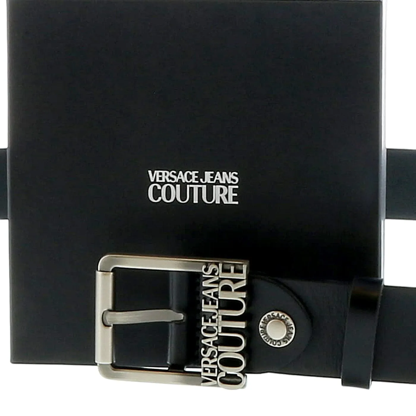 Versace Jeans Couture Signature Buckle Adjustable Mens Belt