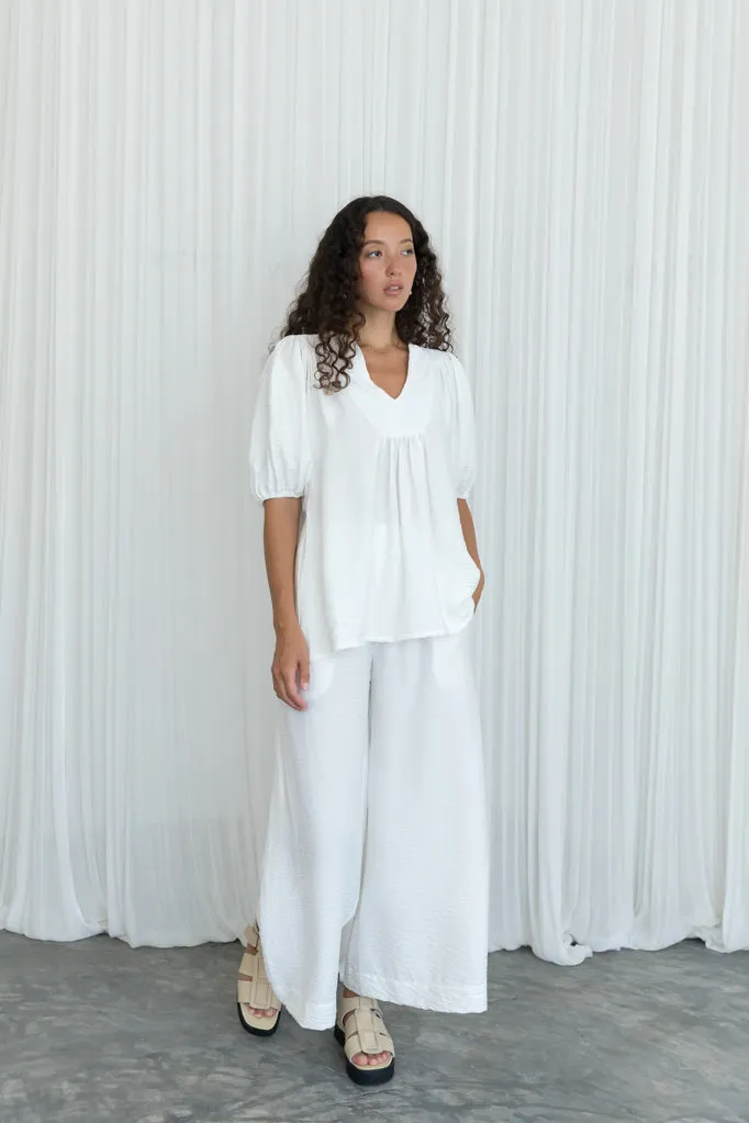 Wide Leg Pant | Ivory